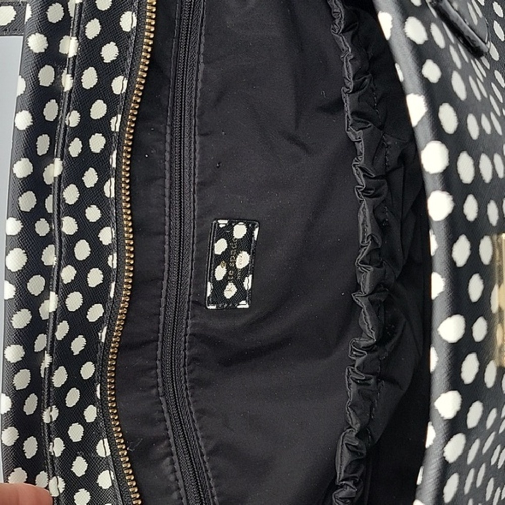 KATE SPADE Musical Dot Diaper Bag Black White - Picture 5 of 16